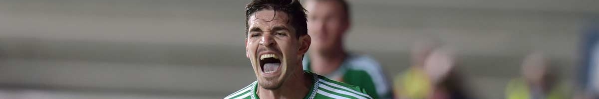 Kyle Lafferty in action for Northern Ireland