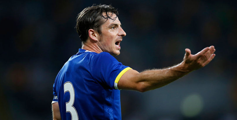 Everton defender Leighton Baines