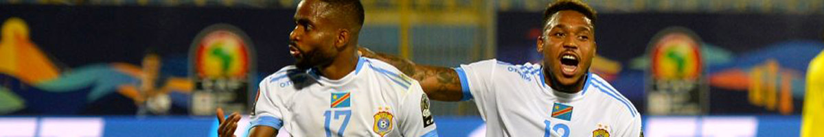 DR Congo forwards Cedric Bakambu and Britt Assombalonga