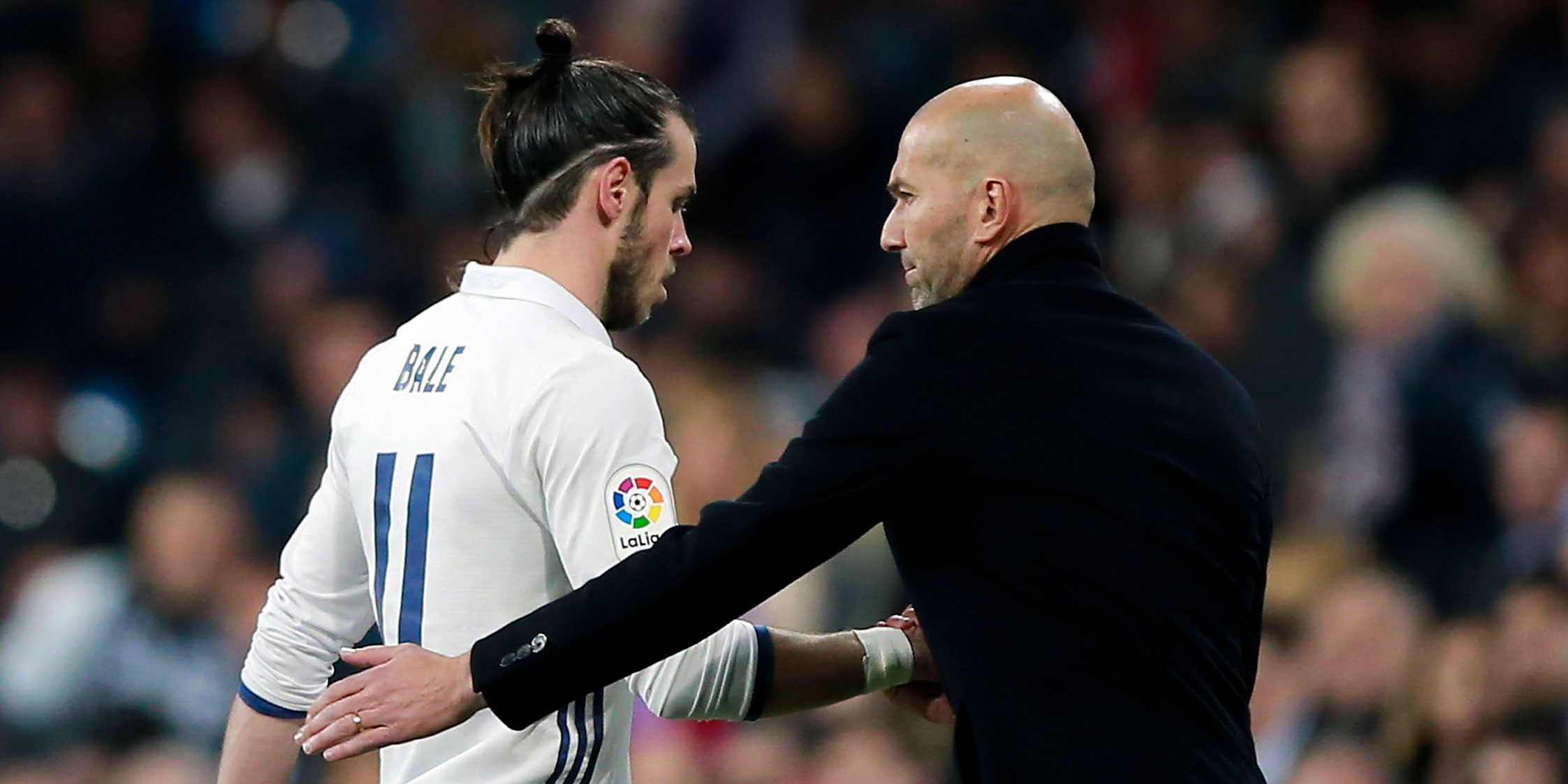 Gareth Bale and Zinedine Zidane