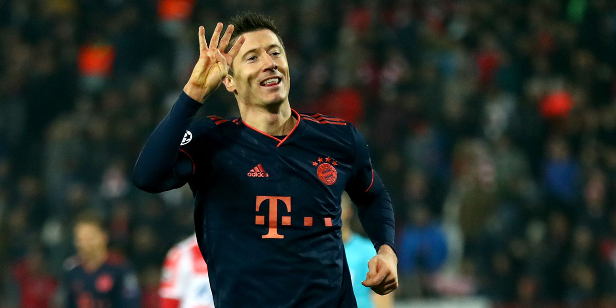 Lewandowski1200 Bayern Munich striker Robert Lewandowski