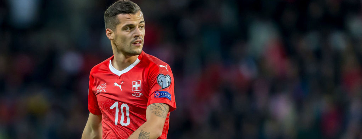 Granit Xhaka of Switzerland