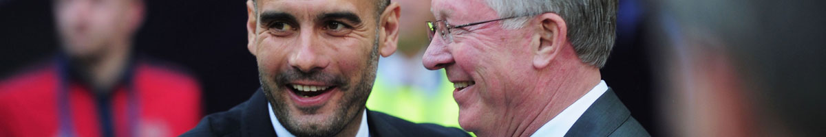 Pep Guardiola, Sir Alex Ferguson, Man City vs Man Utd comparison, football